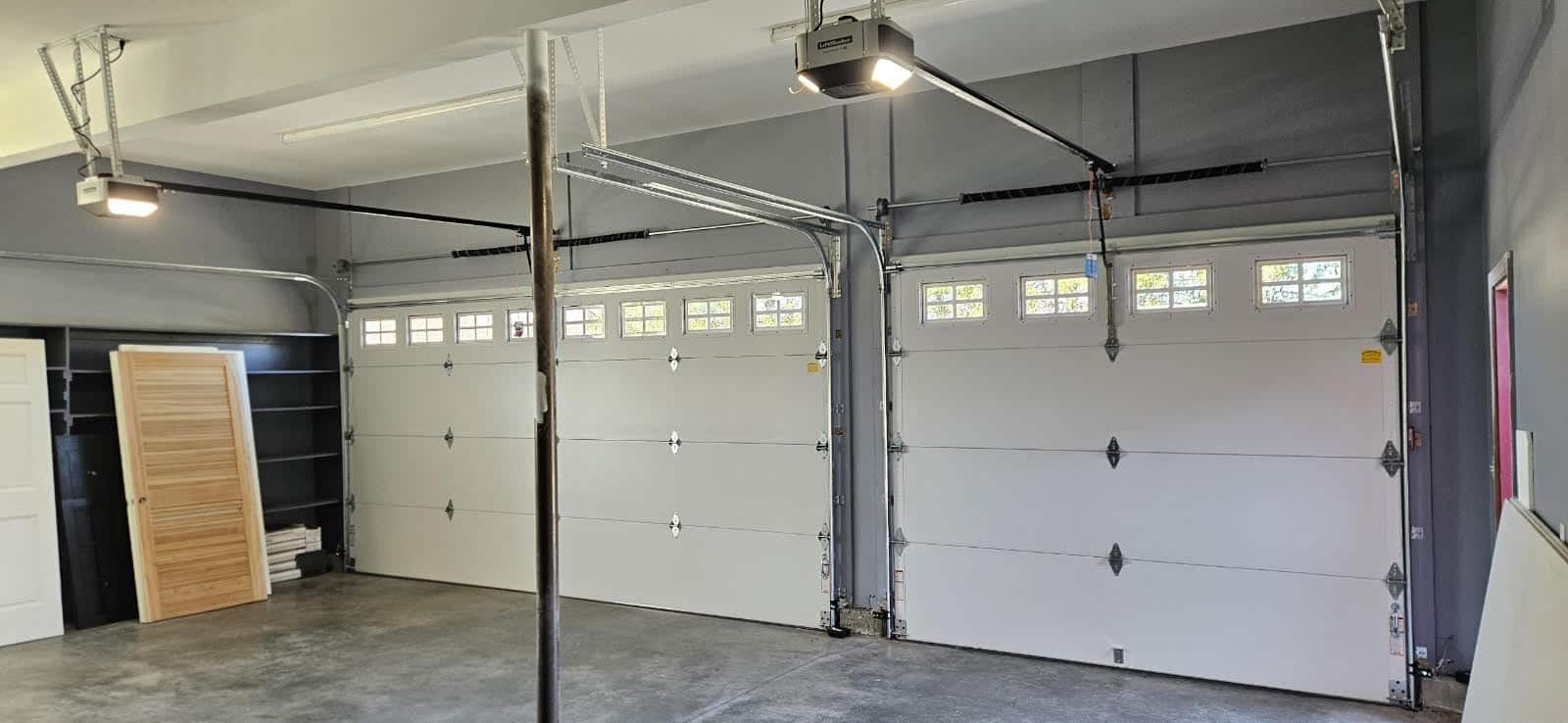 inside view of garage doors ludlow ma