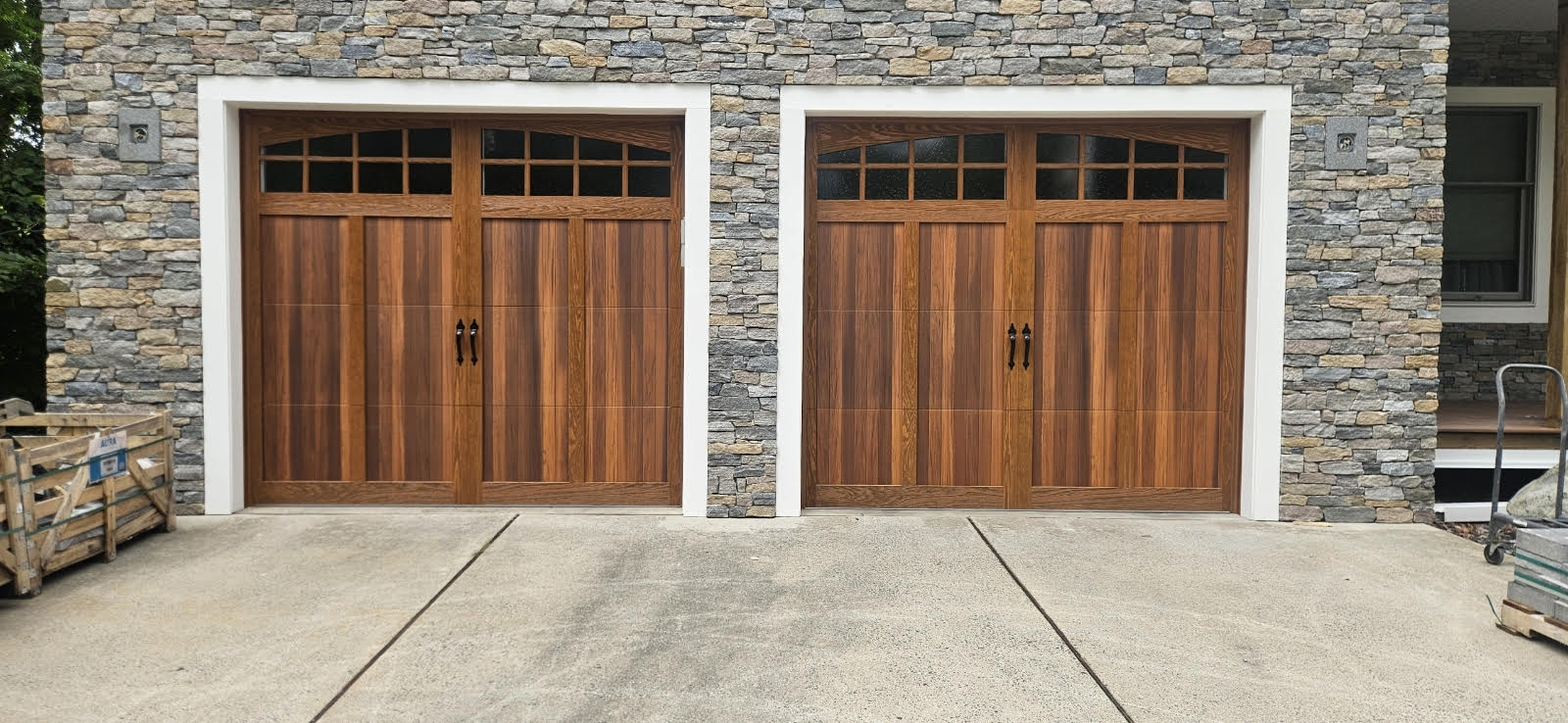 south hadley custom wooden garage door